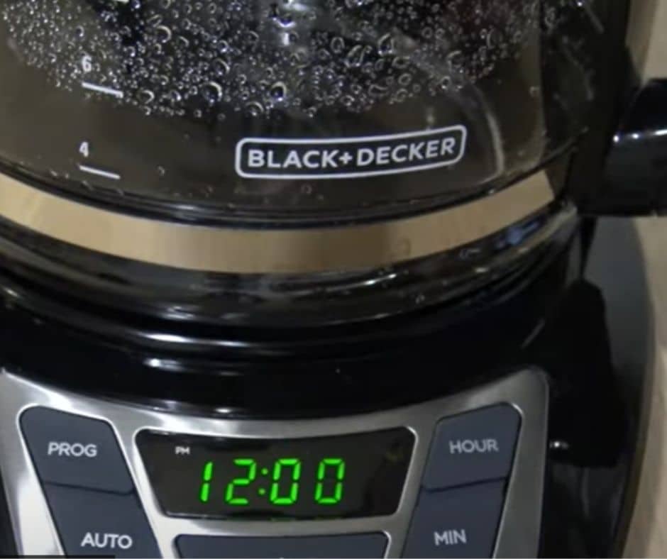 How to program black and decker coffee maker