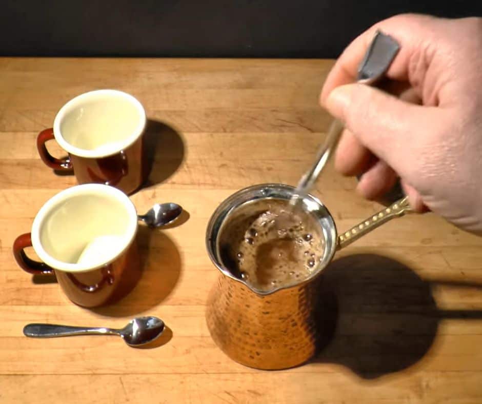 Tips for making Turkish coffee that doesn't foam